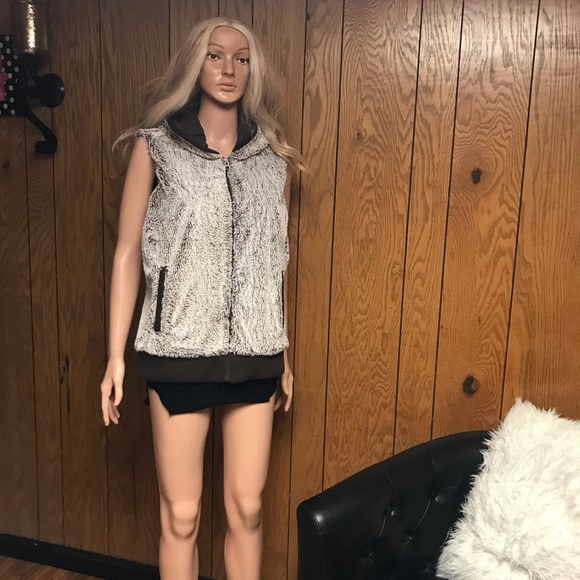 Patagonia" Fleece Conejo .Vest Brown.L Good Condition - Picture 8 of 12